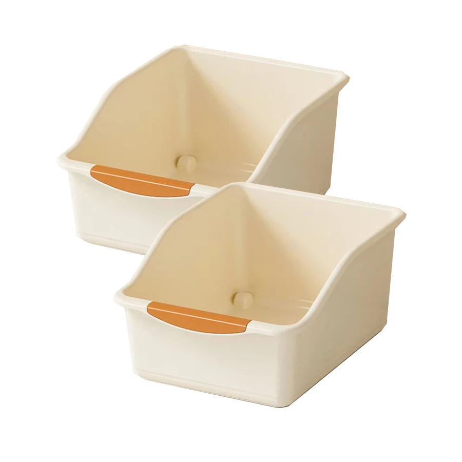 Under-Sink Organizer with Wheels – Plastic Storage Bins & Bottle Organizer for Kitchen & Bathroom Cabinet (Set of 2 or 3)
