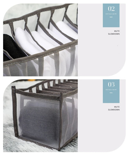 Foldable Underwear & Bra Organizer – Plastic Drawer Divider for Closet & Wardrobe