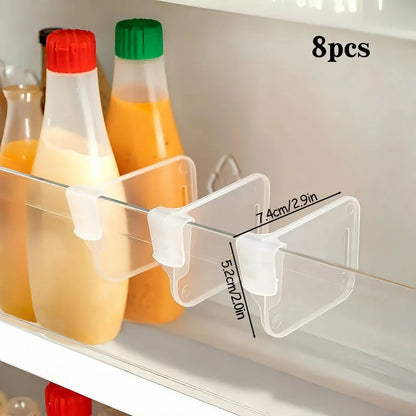 Clear Refrigerator Organizer Dividers – Adjustable Fridge Storage Compartments (Set of 5, 10, 15 or 20)