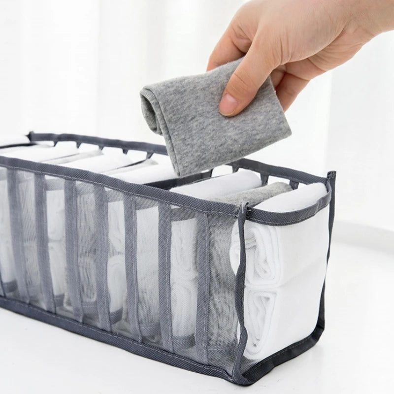 Foldable Underwear & Bra Organizer – Plastic Drawer Divider for Closet & Wardrobe