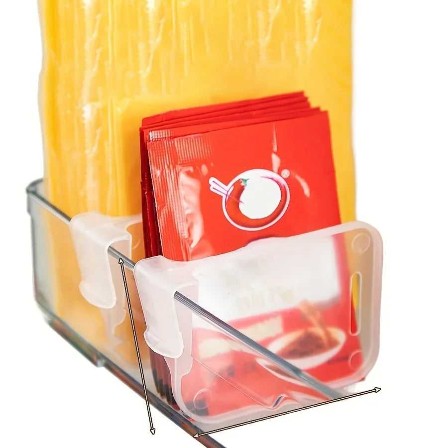 Clear Refrigerator Organizer Dividers – Adjustable Fridge Storage Compartments (Set of 5, 10, 15 or 20)