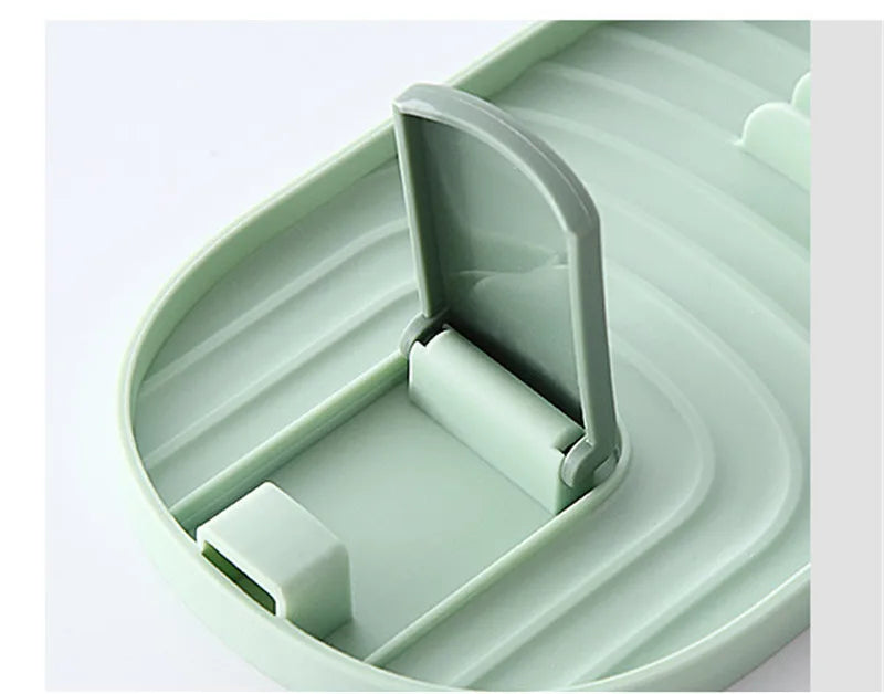 Countertop Pot Lid & Pan Organizer Rack – No-Drill Drying Stand with Spoon Rest