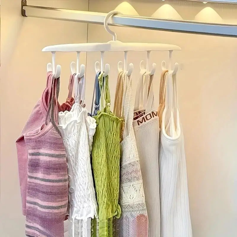 12-Hook Rotating Closet Hanger – Space-Saving Organizer for Ties, Belts, Underwear & Skirts
