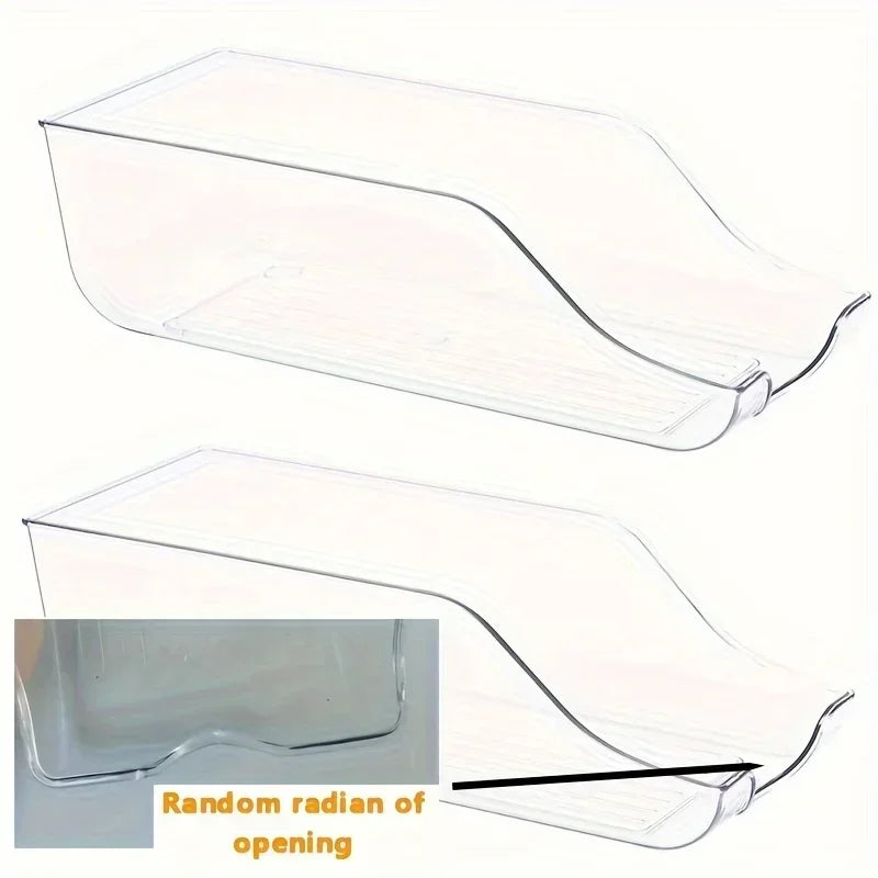 Refrigerator Organizer Bins – Soda Can Dispenser & Auto Rolling Fridge Storage Rack