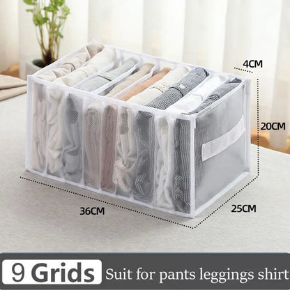 Closet Underwear & Bra Organizer Box – Foldable Non-Woven Drawer Divider for Socks, Ties & Scarves