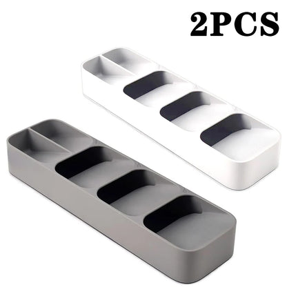 Cutlery Drawer Organizer Tray – Compartmentalized Storage for Forks, Spoons & Knives