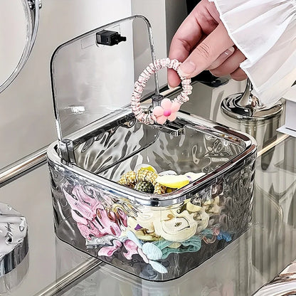 Hair Accessories Organizer Box – Clear Acrylic Storage for Headbands, Bows & Hair Ties