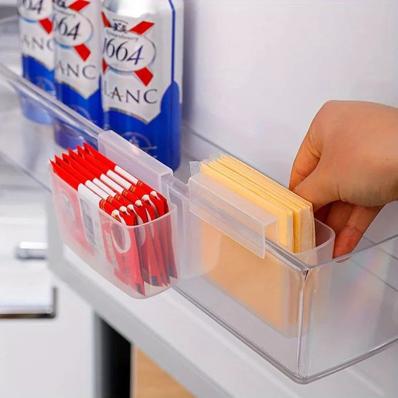 Refrigerator Hanging Cheese Organizer – Space-Saving Fridge Slice Holder (2-Pack)
