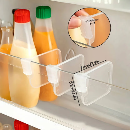 Clear Refrigerator Organizer Dividers – Adjustable Fridge Storage Compartments (Set of 5, 10, 15 or 20)