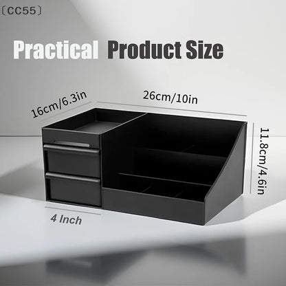 Cologne Organizer For Men – Bathroom Countertop Organizer with Drawers & 7 Compartments