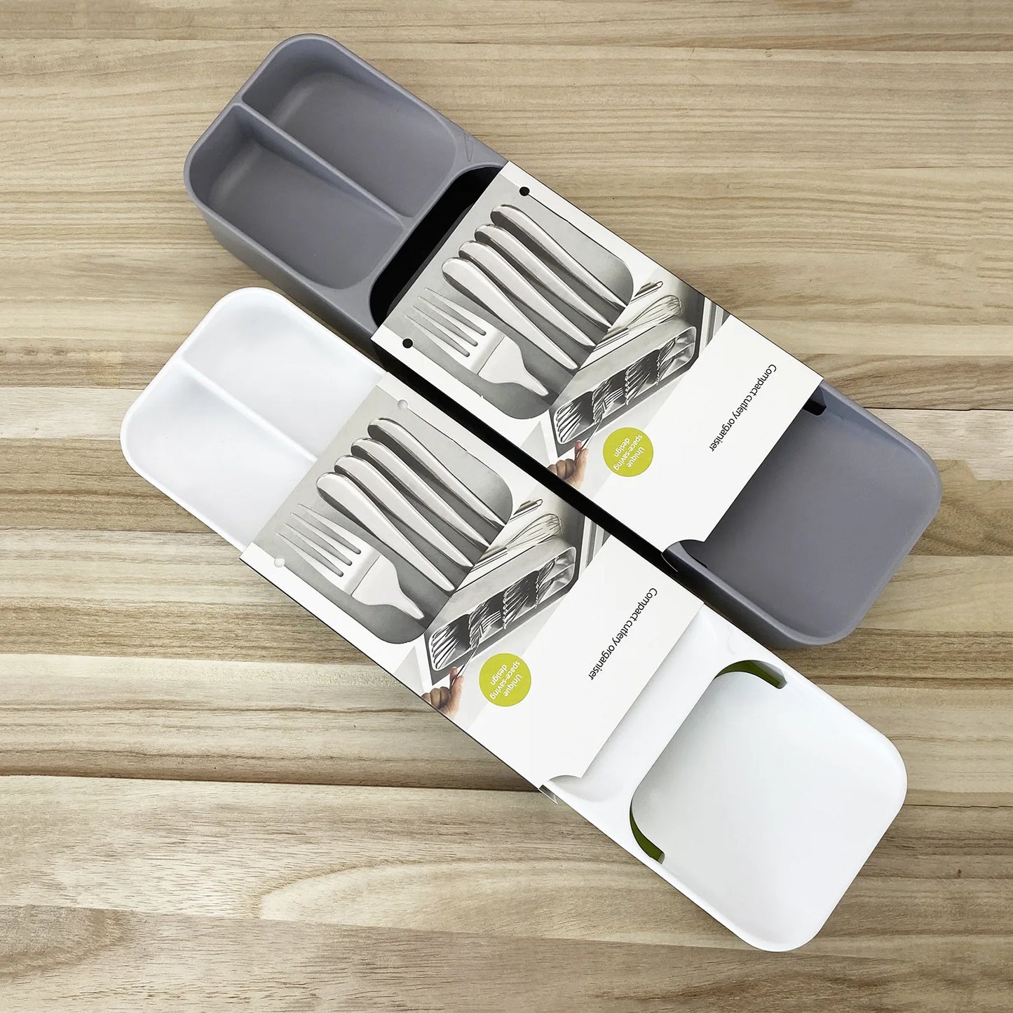 Cutlery Drawer Organizer Tray – Compartmentalized Storage for Forks, Spoons & Knives