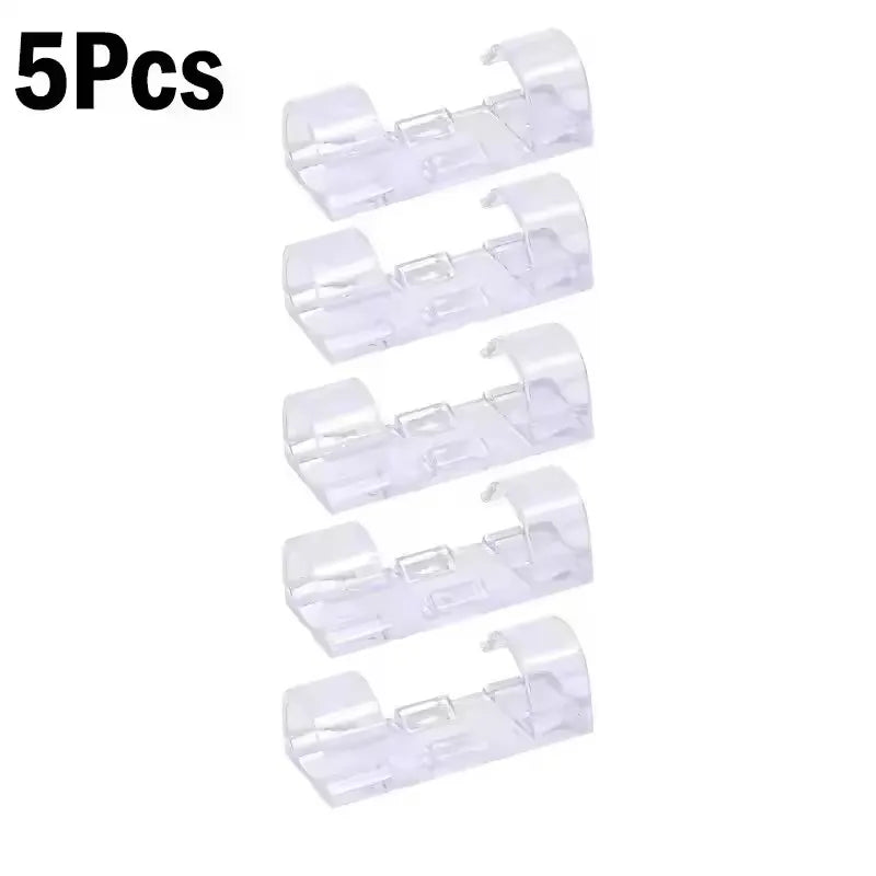 Cable Clips Wire Holder – Self-Adhesive Cord Management Clamps for Home, Office & Car (5 to 60-Pack)