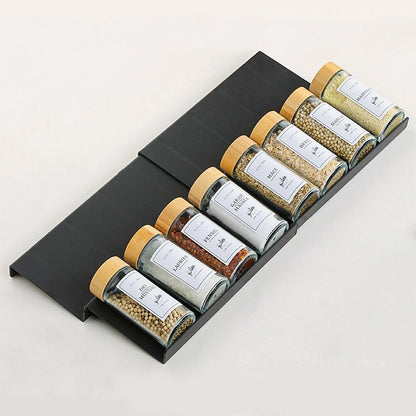 4-Layer Kitchen Spice Drawer Organizer – Adjustable Rack for Spice Jars & Seasoning Bottles