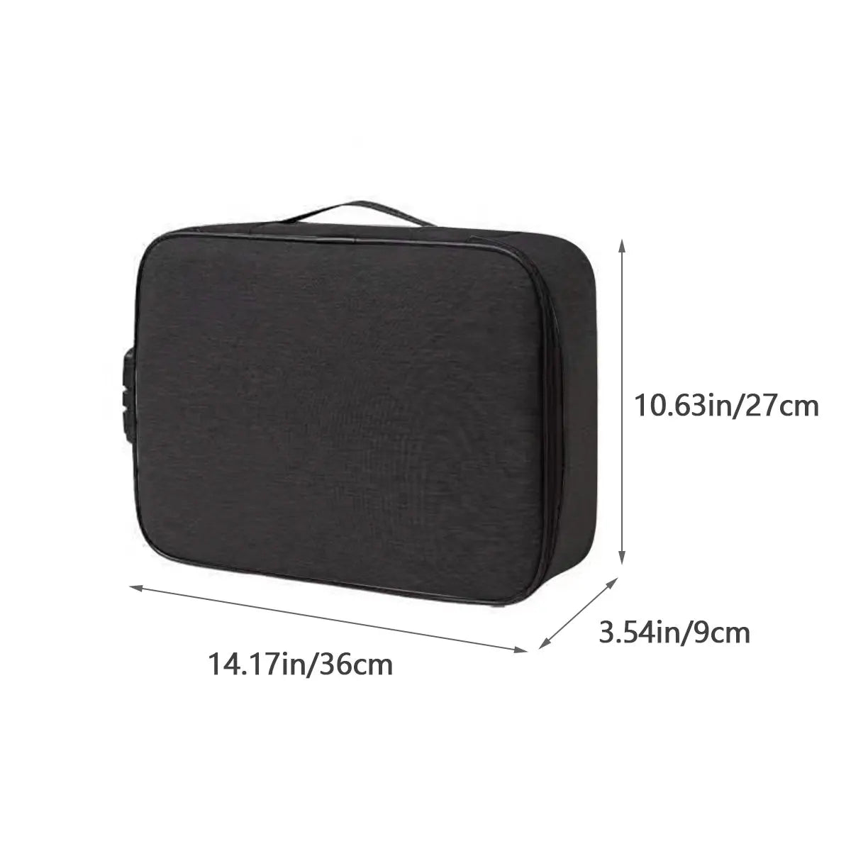 Document Organizer Briefcase – 3-Layer File & Passport Holder with Code Lock