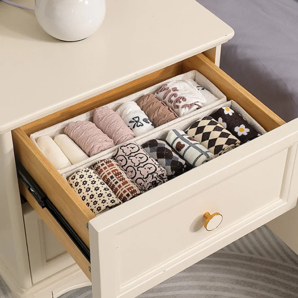 Wardrobe Drawer Clothes Organizer Box – Fabric Storage for T-Shirts, Jeans, Underwear & Pants