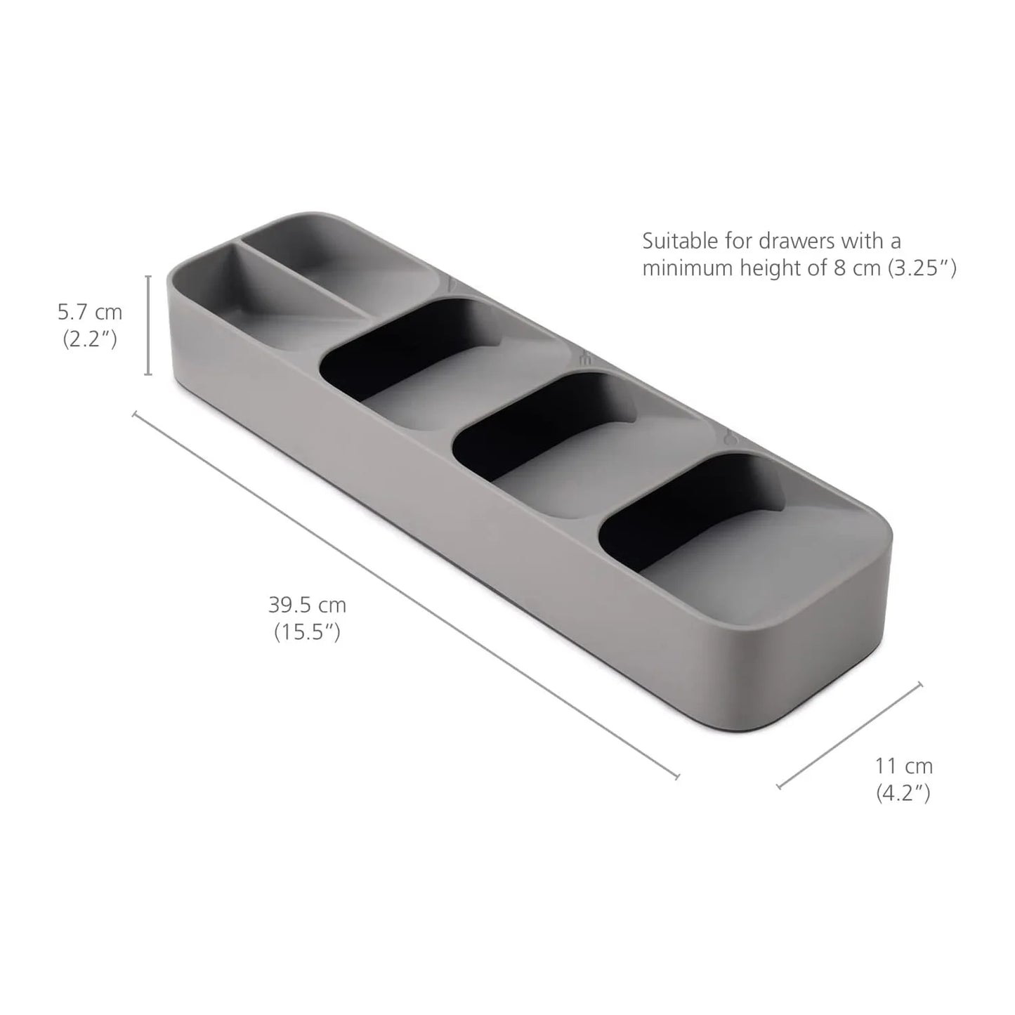 Cutlery Drawer Organizer Tray – Compartmentalized Storage for Forks, Spoons & Knives