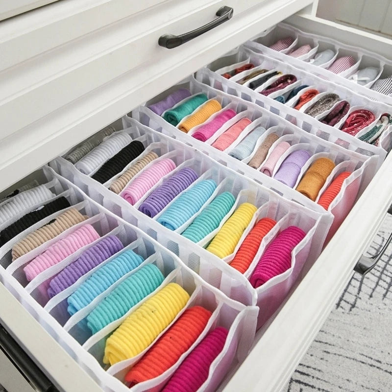Foldable Underwear & Bra Organizer – Plastic Drawer Divider for Closet & Wardrobe
