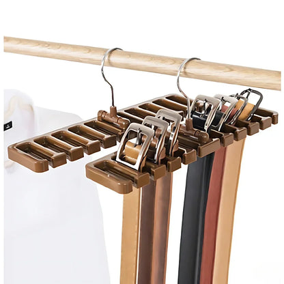 Belt & Tie Organizer Rack – Multifunctional Hanging Hanger for Closet Organization