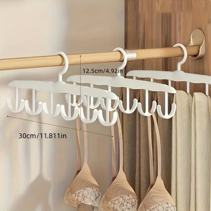12-Hook Rotating Closet Hanger – Space-Saving Organizer for Ties, Belts, Underwear & Skirts