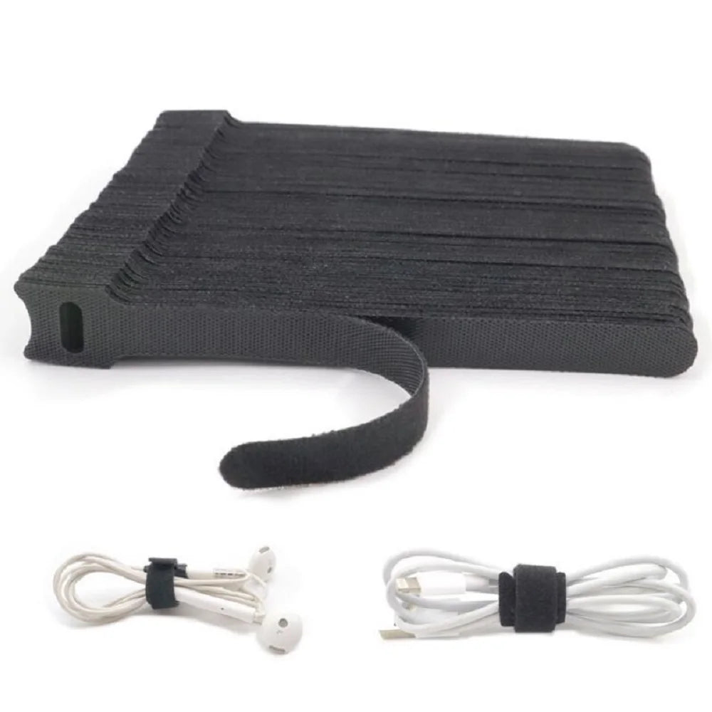 Cable Winder & Wire Ties – Nylon Cord Organizer & Protector for Phone, USB & Home Cables (50-Pack)