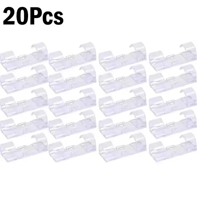 Cable Clips Wire Holder – Self-Adhesive Cord Management Clamps for Home, Office & Car (5 to 60-Pack)