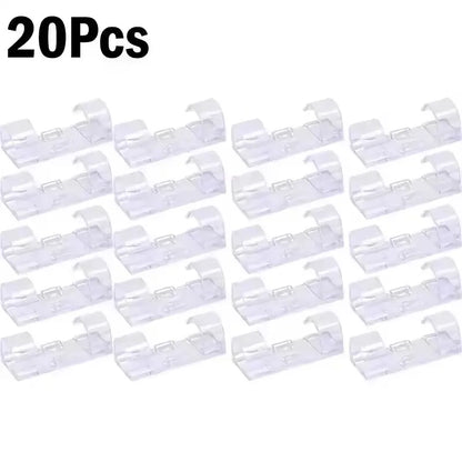Cable Clips Wire Holder – Self-Adhesive Cord Management Clamps for Home, Office & Car (5 to 60-Pack)