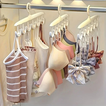 12-Hook Rotating Closet Hanger – Space-Saving Organizer for Ties, Belts, Underwear & Skirts