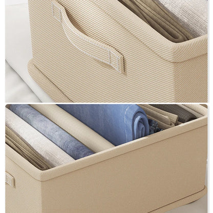 Wardrobe Clothes Organizer Box – Fabric Compartment Storage for Jeans, Trousers, Underwear & Socks
