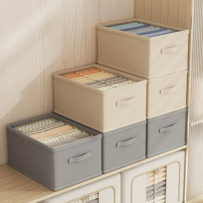 Wardrobe Clothes Organizer Box – Fabric Compartment Storage for Jeans, Trousers, Underwear & Socks