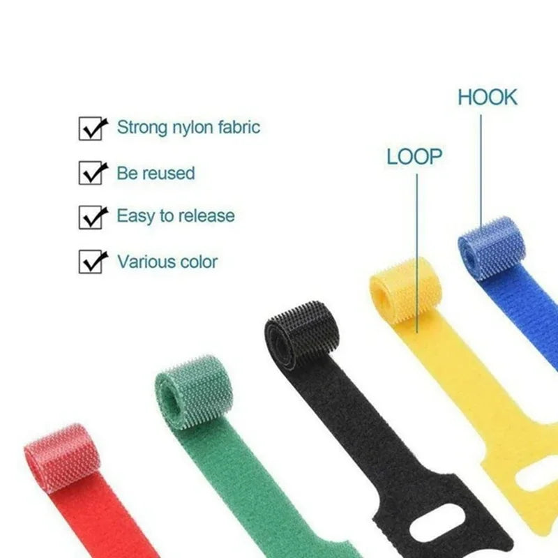 Cable Winder & Wire Ties – Nylon Cord Organizer & Protector for Phone, USB & Home Cables (50-Pack)