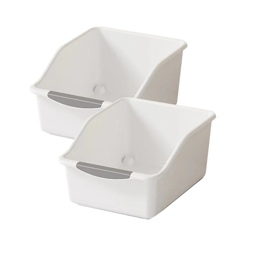 Under-Sink Organizer with Wheels – Plastic Storage Bins & Bottle Organizer for Kitchen & Bathroom Cabinet (Set of 2 or 3)