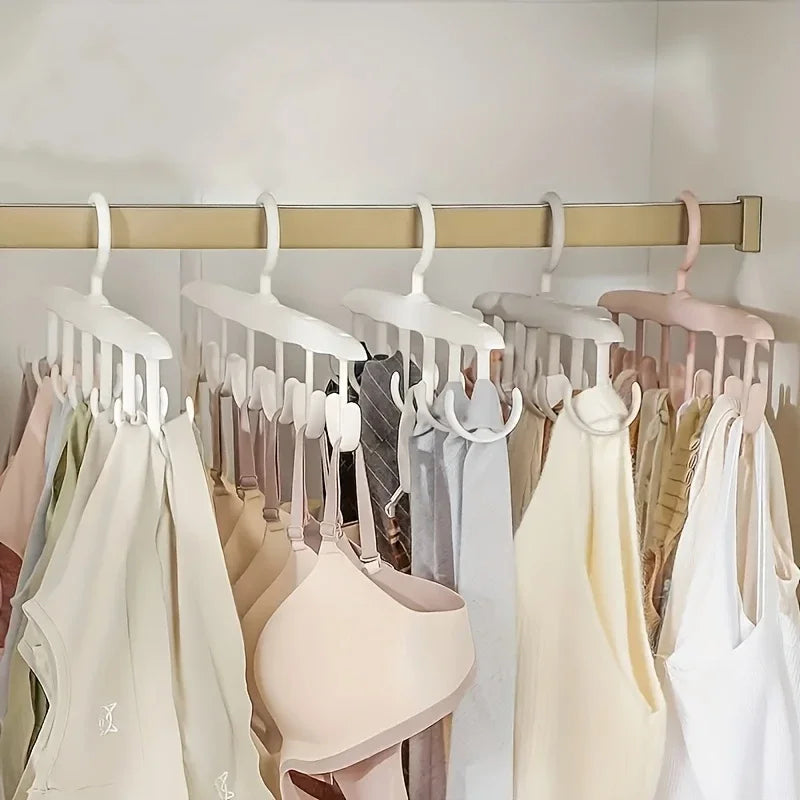 12-Hook Rotating Closet Hanger – Space-Saving Organizer for Ties, Belts, Underwear & Skirts