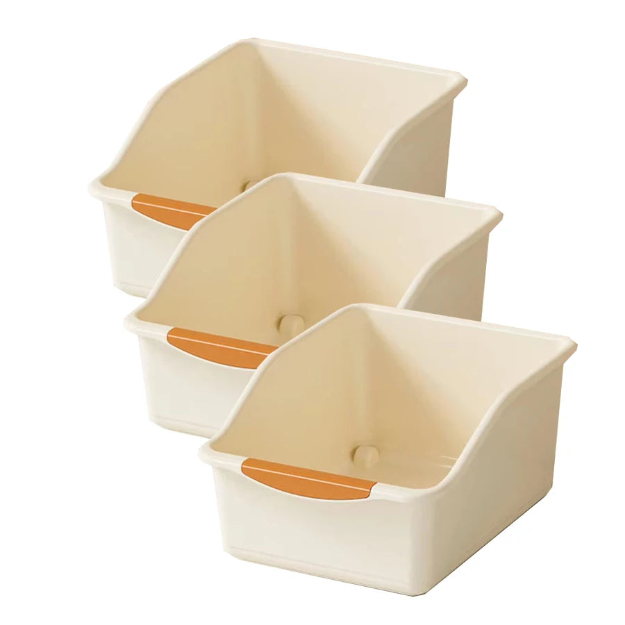Under-Sink Organizer with Wheels – Plastic Storage Bins & Bottle Organizer for Kitchen & Bathroom Cabinet (Set of 2 or 3)