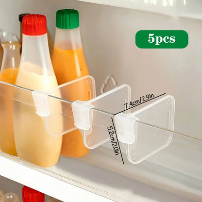 Clear Refrigerator Organizer Dividers – Adjustable Fridge Storage Compartments (Set of 5, 10, 15 or 20)