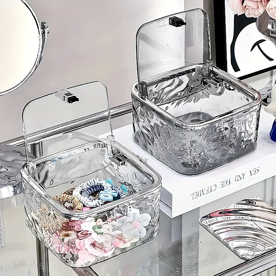 Hair Accessories Organizer Box – Clear Acrylic Storage for Headbands, Bows & Hair Ties