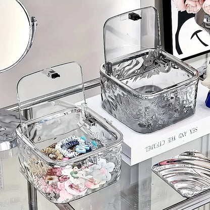 Hair Accessories Organizer Box – Clear Acrylic Storage for Headbands, Bows & Hair Ties