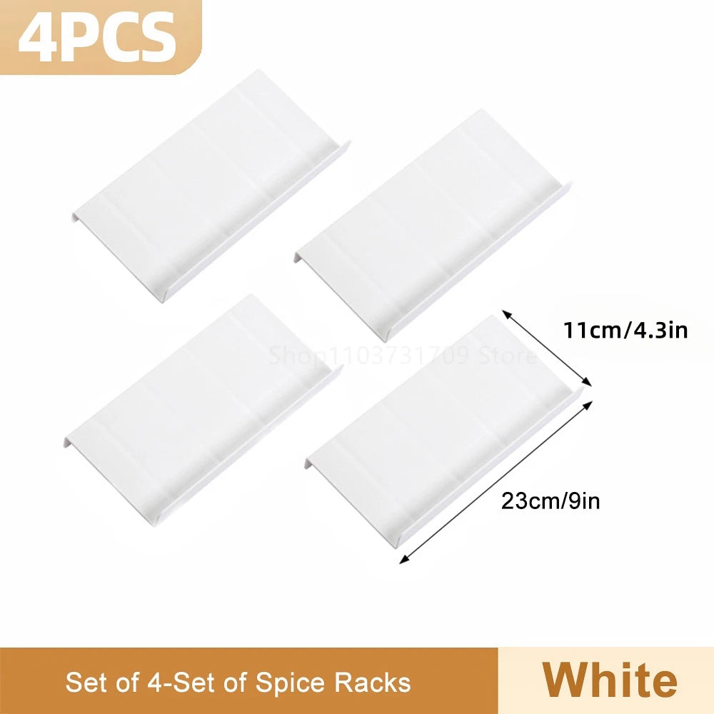 4-Layer Kitchen Spice Drawer Organizer – Adjustable Rack for Spice Jars & Seasoning Bottles