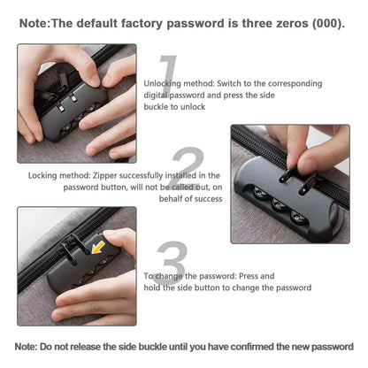 Document Organizer Briefcase – 3-Layer File & Passport Holder with Code Lock