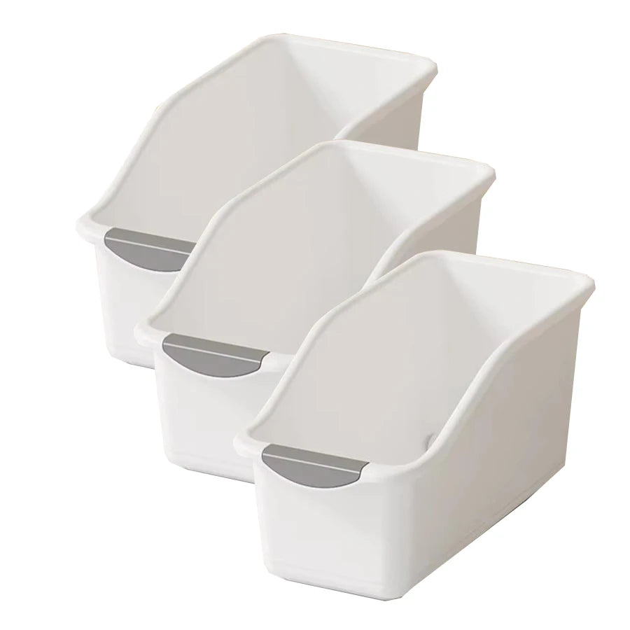 Under-Sink Organizer with Wheels – Plastic Storage Bins & Bottle Organizer for Kitchen & Bathroom Cabinet (Set of 2 or 3)