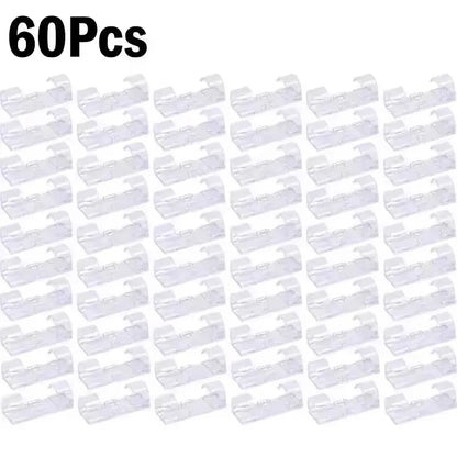 Cable Clips Wire Holder – Self-Adhesive Cord Management Clamps for Home, Office & Car (5 to 60-Pack)