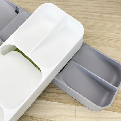 Cutlery Drawer Organizer Tray – Compartmentalized Storage for Forks, Spoons & Knives