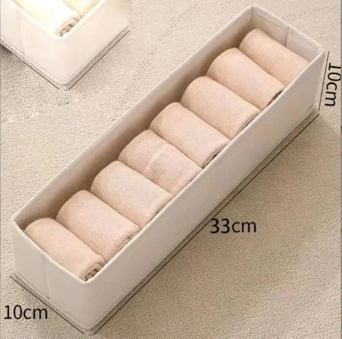 Wardrobe Drawer Clothes Organizer Box – Fabric Storage for T-Shirts, Jeans, Underwear & Pants