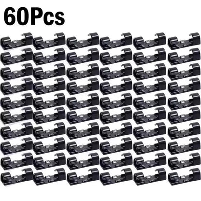 Cable Clips Wire Holder – Self-Adhesive Cord Management Clamps for Home, Office & Car (5 to 60-Pack)