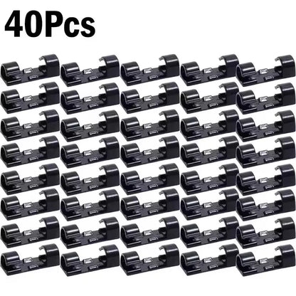 Cable Clips Wire Holder – Self-Adhesive Cord Management Clamps for Home, Office & Car (5 to 60-Pack)