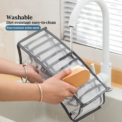 Closet Underwear & Bra Organizer Box – Foldable Non-Woven Drawer Divider for Socks, Ties & Scarves