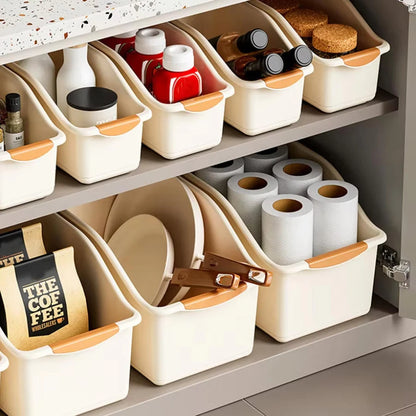 Under-Sink Organizer with Wheels – Plastic Storage Bins & Bottle Organizer for Kitchen & Bathroom Cabinet (Set of 2 or 3)