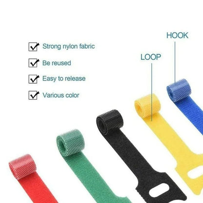 Cable Winder & Wire Ties – Nylon Cord Organizer & Protector for Phone, USB & Home Cables (50-Pack)