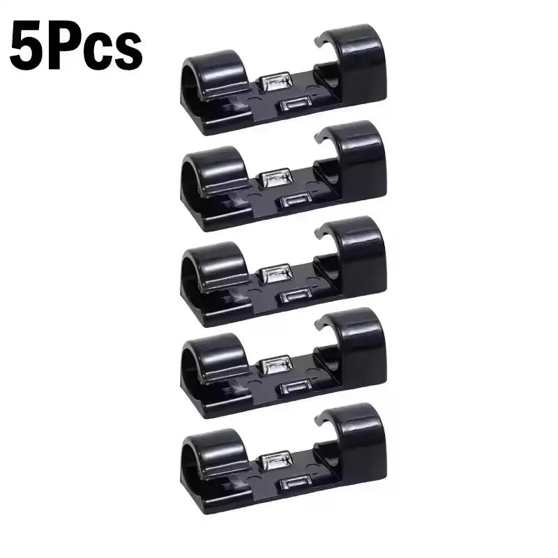 Cable Clips Wire Holder – Self-Adhesive Cord Management Clamps for Home, Office & Car (5 to 60-Pack)