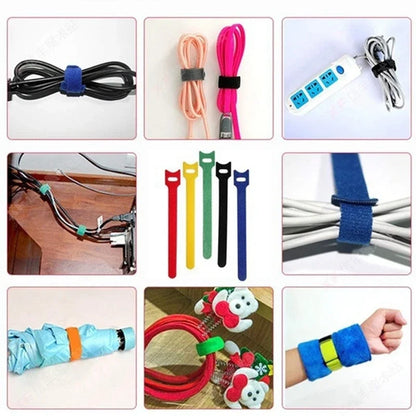 Cable Winder & Wire Ties – Nylon Cord Organizer & Protector for Phone, USB & Home Cables (50-Pack)