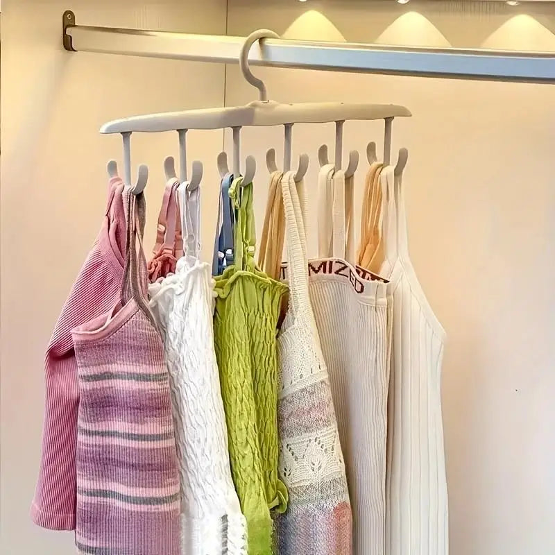 12-Hook Rotating Closet Hanger – Space-Saving Organizer for Ties, Belts, Underwear & Skirts